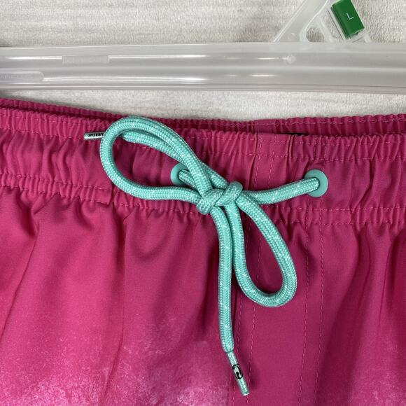 Ocean Current Mens Swim Shorts Sz L Pink Ombre 4-Way Stretch Mesh Lined NWT - Picture 2 of 13